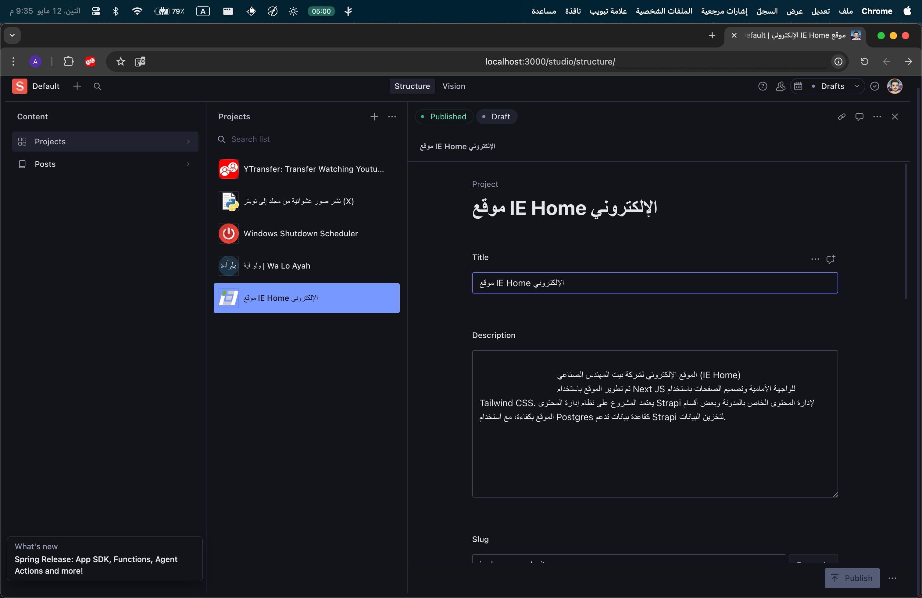 الدخول لـ Sanity Studio من خلال دومين الموقع